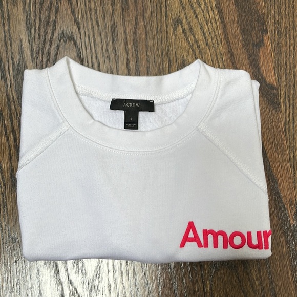 J.Crew Bright White Amour Sweatshirt - Picture 5 of 5